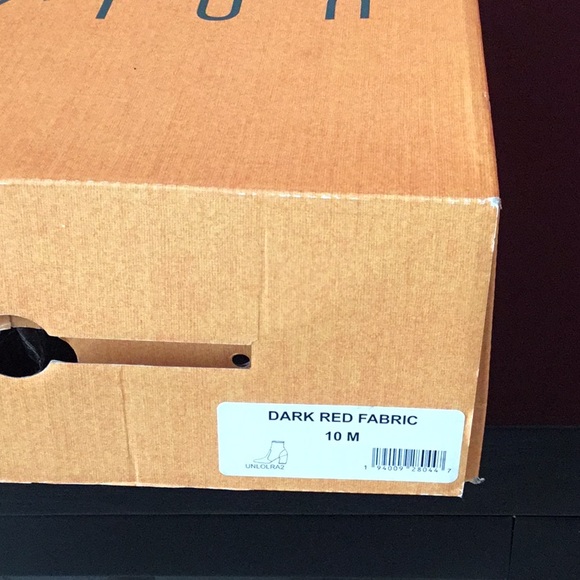 Unisa Dark Red Fabric Ankle Boots - Picture 5 of 6